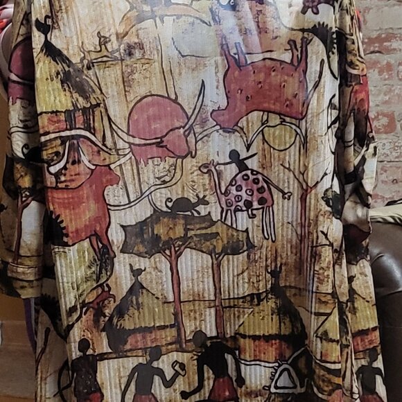 Sherbrooke mesh long  patterned tunic - Picture 6 of 6